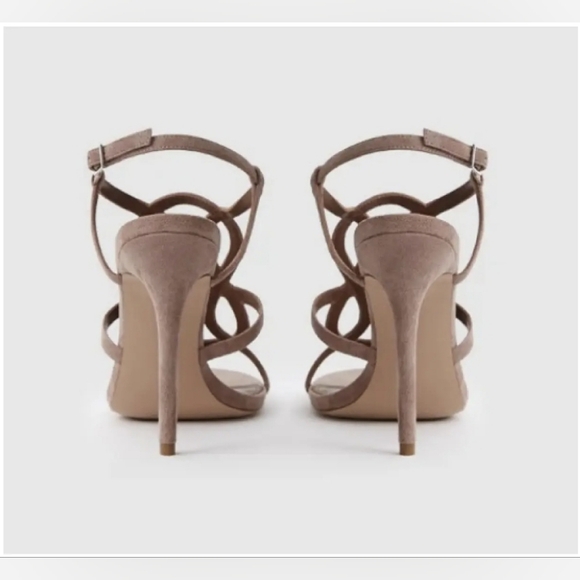 Reiss Rose Suede Heels Sandals, Size 9 - Picture 3 of 9